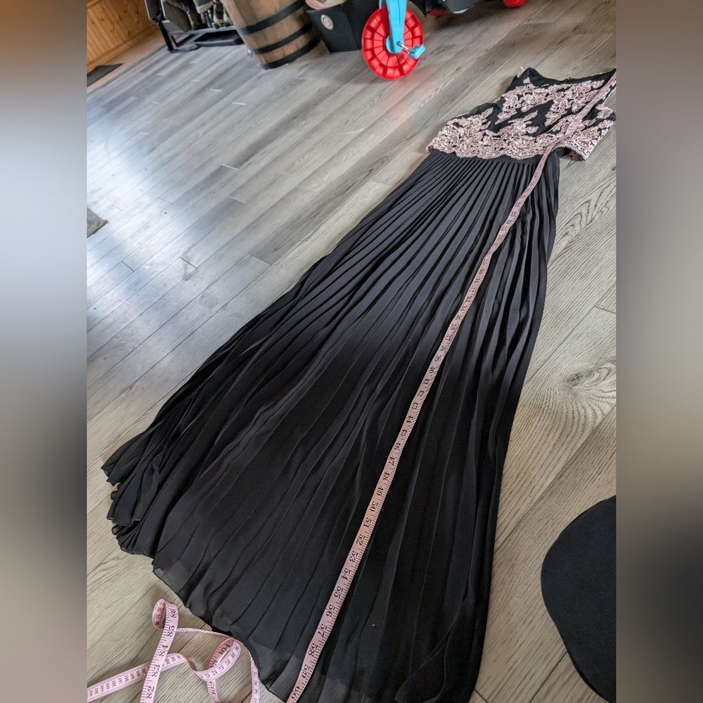 Betsy & Adam Formal Lace‎ Top Pleated Maxi Prom Dress Size 10 - Picture 7 of 7